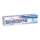 Sensodyne  maximum strength extra whitening toothpaste with flouride Left Picture